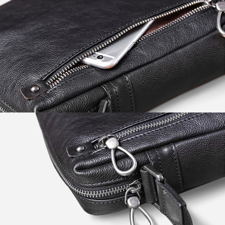 Urban Dezire Sac à Bandoulière En Cuir Véritable - Unisexe, Sacoche Pour Ordinateur Portable 38cm - Fabriqué Main, 4 Poches, 3 Compartiments Zippés